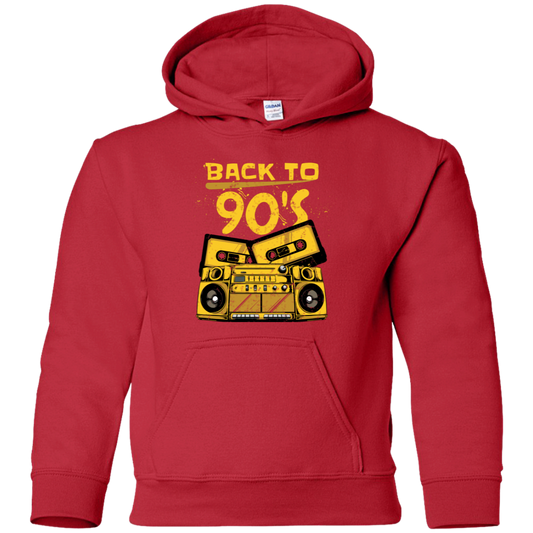 "BACK TO 90'S" Youth Pullover Hoodie