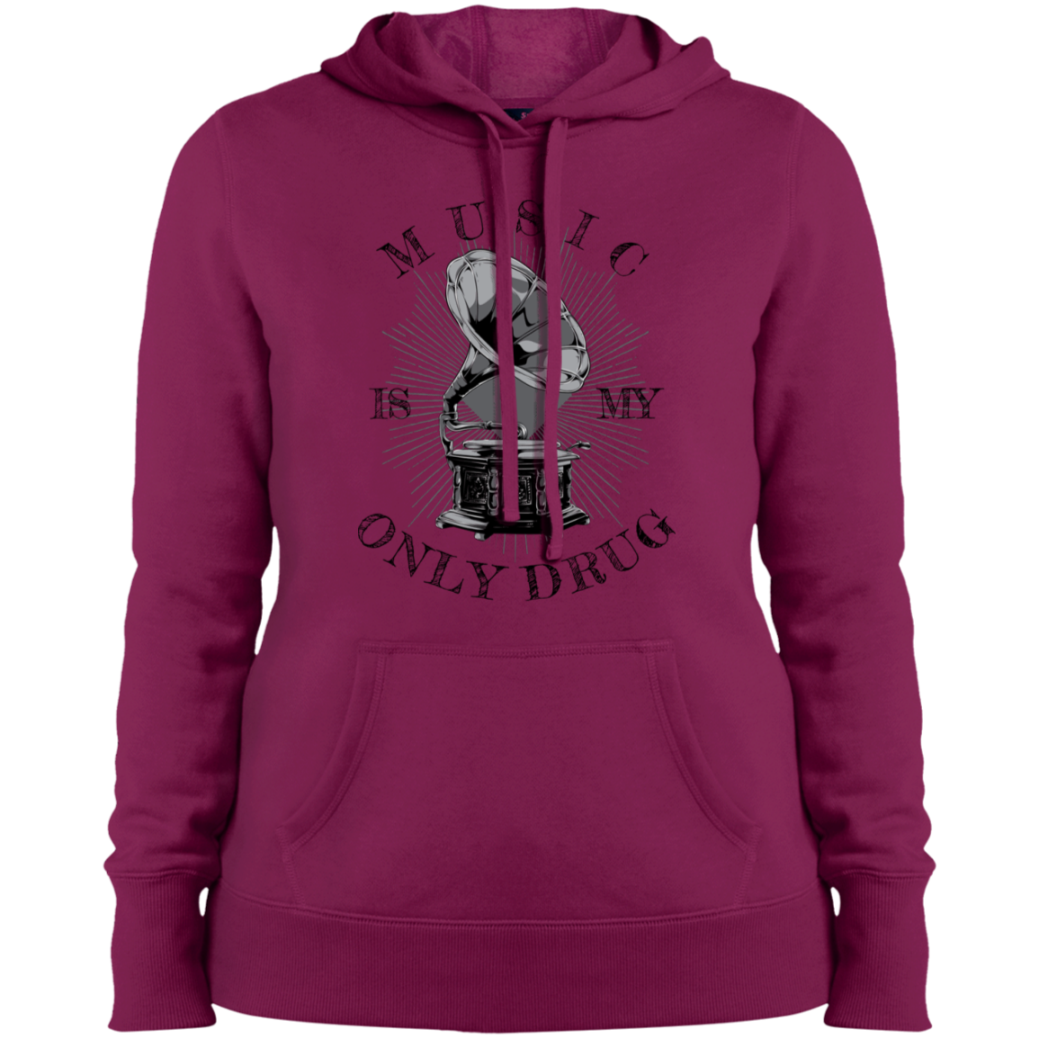 "MUSIC" Ladies' Pullover Hooded Sweatshirt