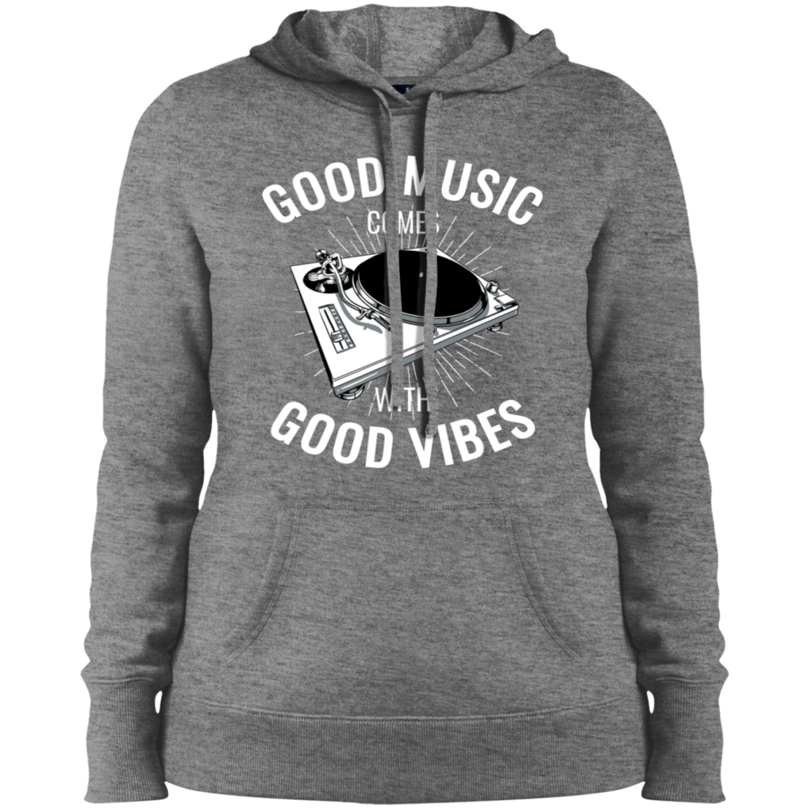 "GOOD VIBES" Ladies' Pullover Hooded Sweatshirt