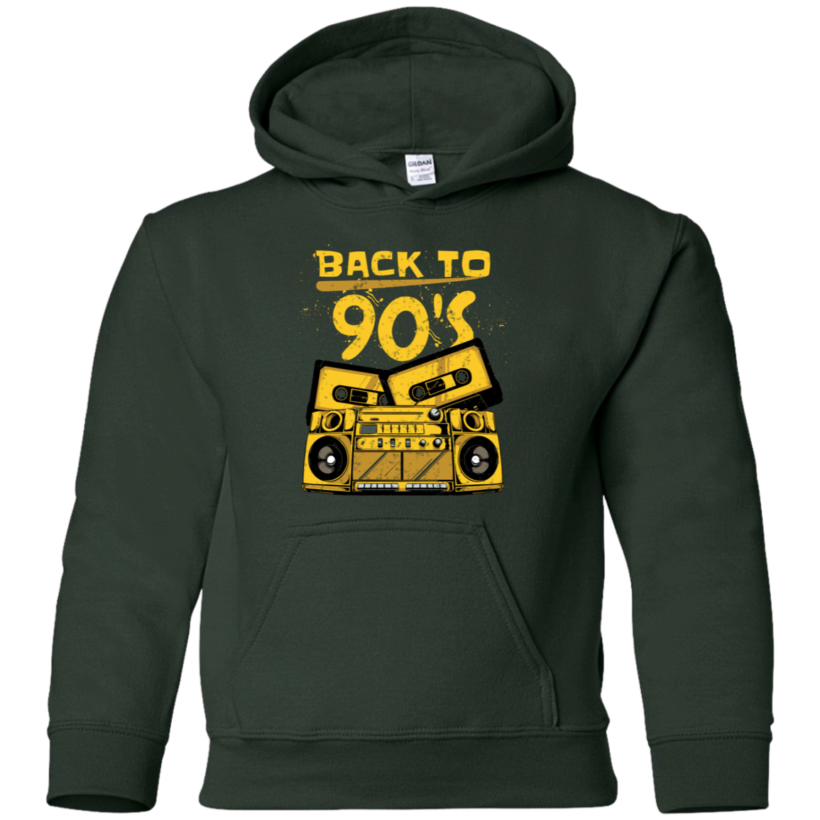 "BACK TO 90'S" Youth Pullover Hoodie