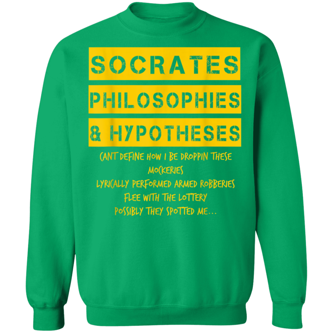 "SOCRATES" Crewneck Pullover Sweatshirt