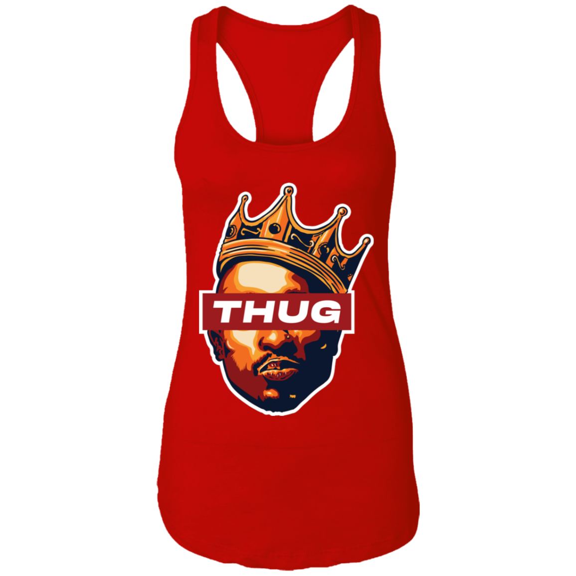 "THUG" Ladies Ideal Racerback Tank