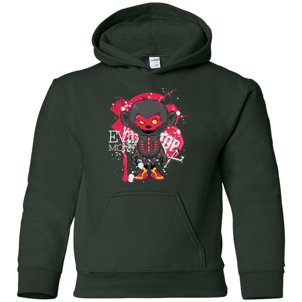 "EVIL MONKEY" Youth Pullover Hoodie