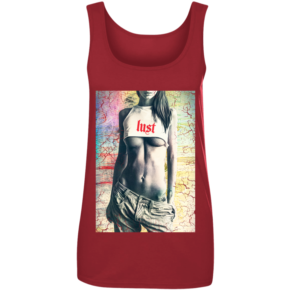 "LUST" Ladies' 100% Ringspun Cotton Tank Top