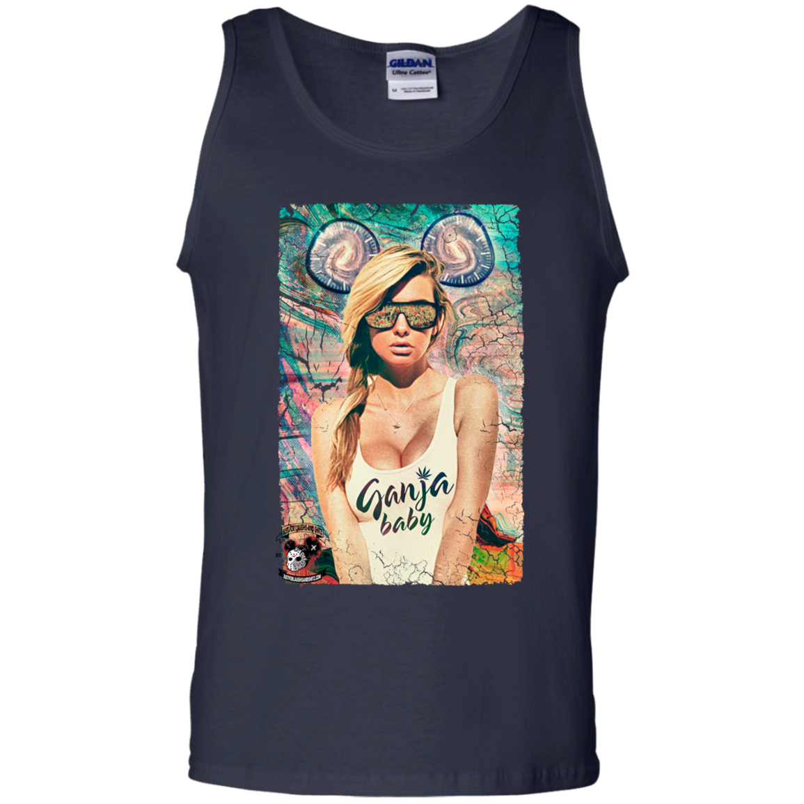 "GANJA BABY" 100% Cotton Tank Top