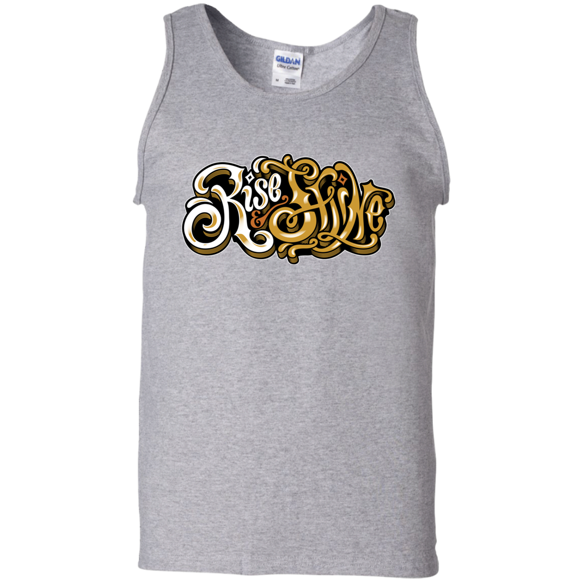 "RISE AND SHINE" 100% Cotton Tank Top