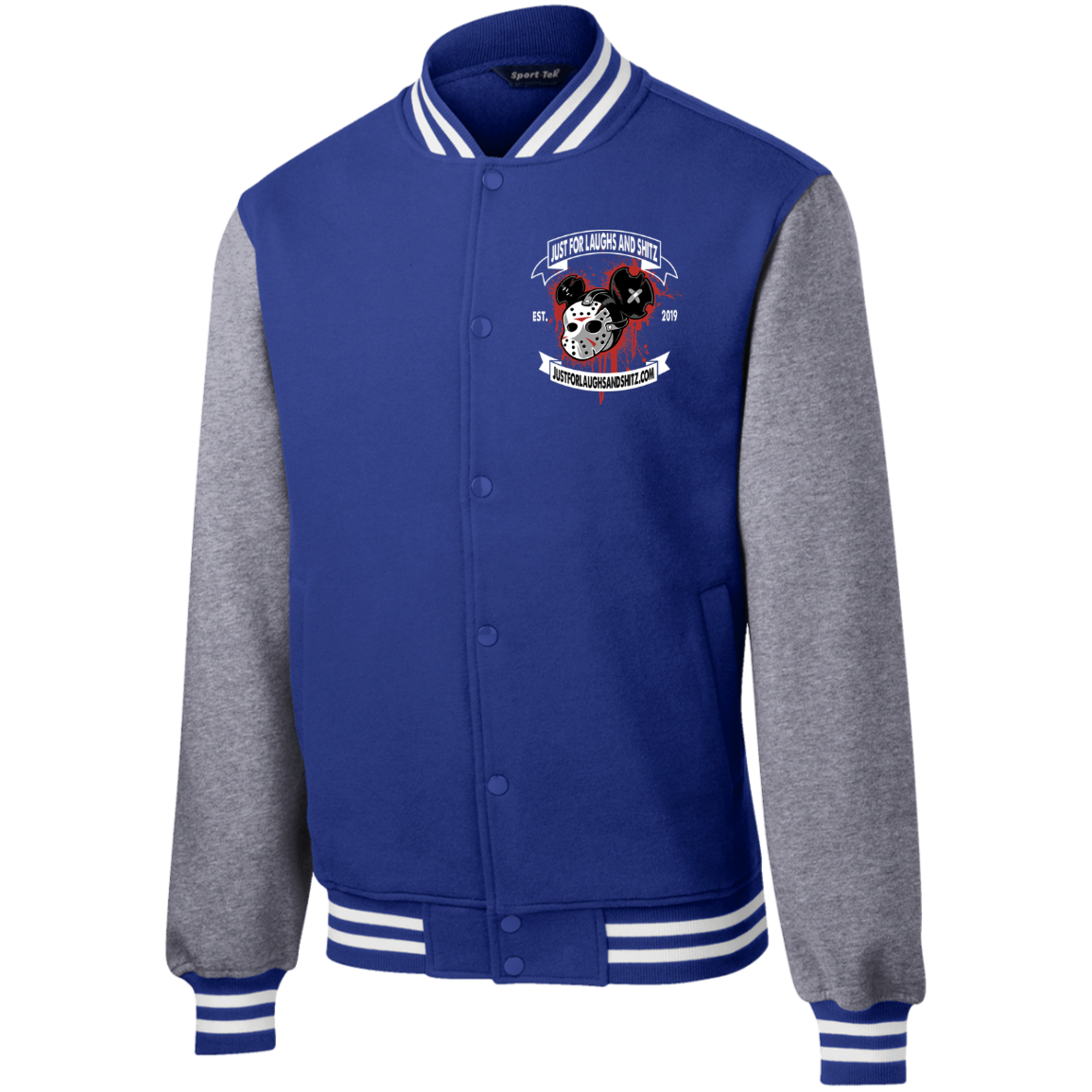 "MICKEY MASK" Mens Fleece Letterman Jacket