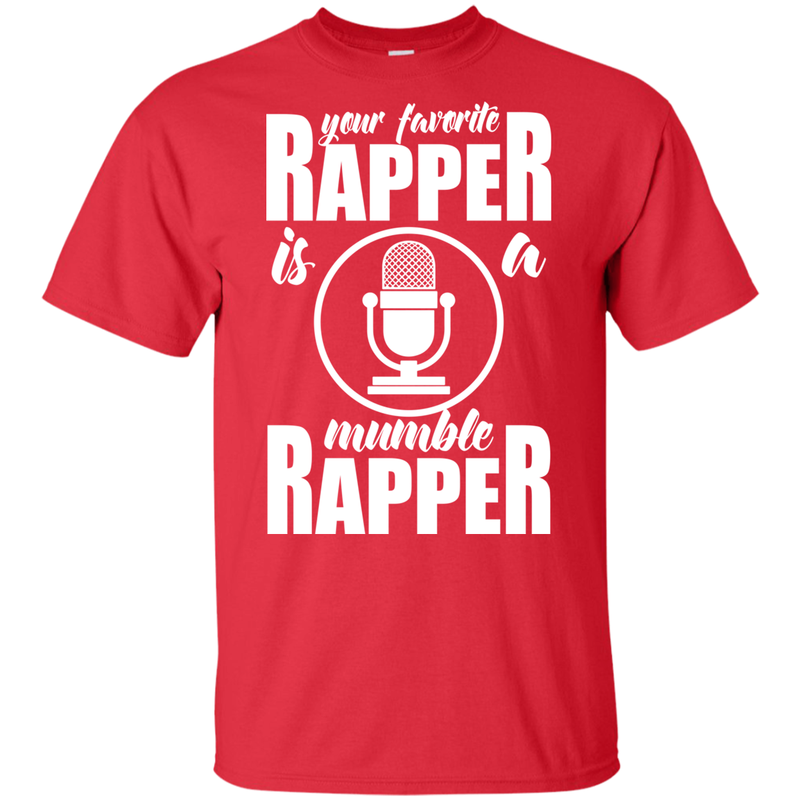 "YOUR FAVORITE RAPPER" Youth Ultra Cotton T-Shirt in white print