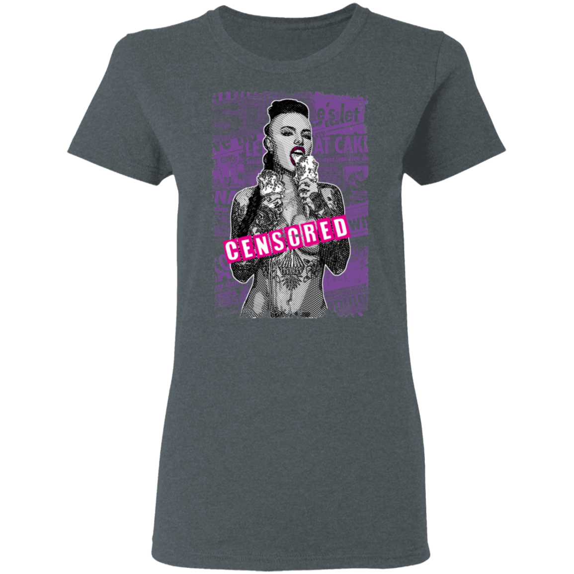 "CENSORED" Ladies' 5.3 oz. T-Shirt