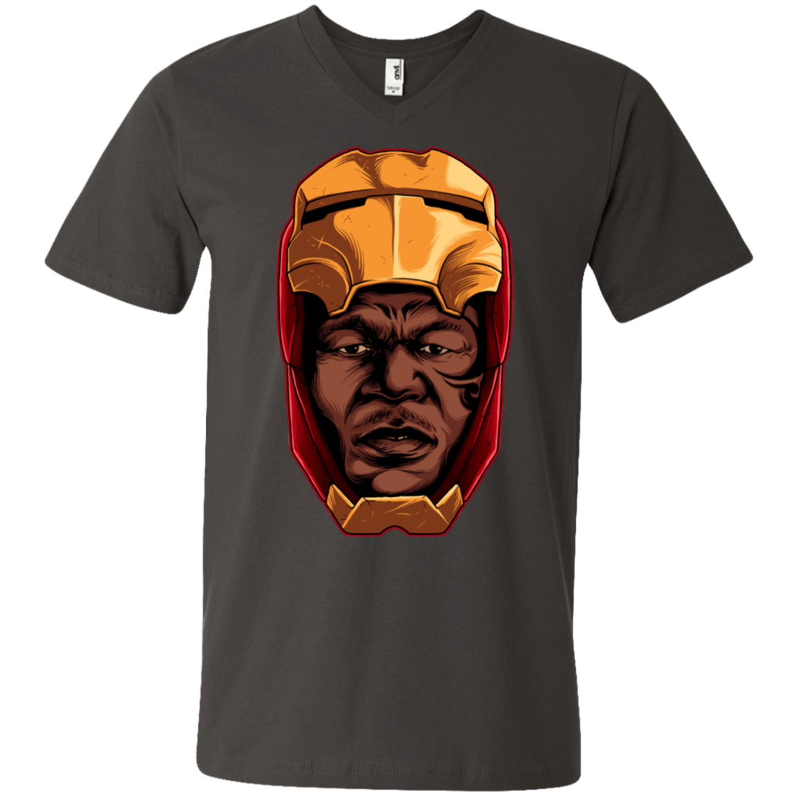 "THE REAL IRON" Men's Printed V-Neck T-Shirt