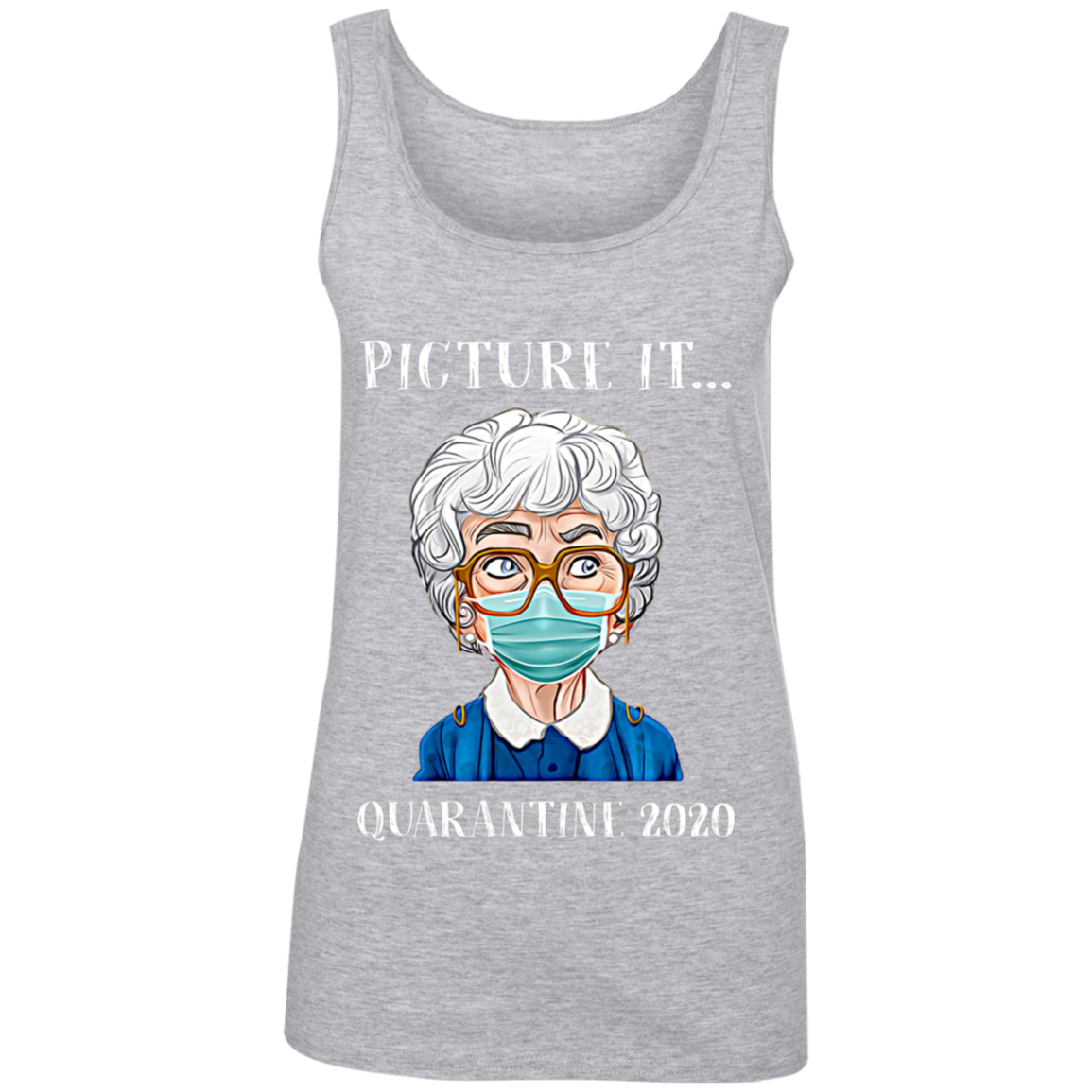 "PICTURE IT" Ladies' 100% Ringspun Cotton Tank Top