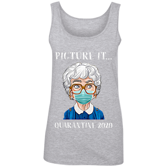 "PICTURE IT" Ladies' 100% Ringspun Cotton Tank Top