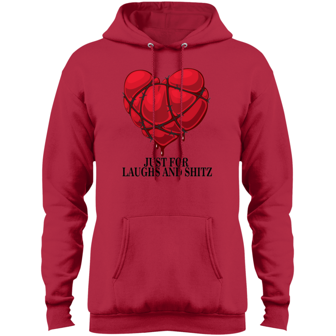 "MY BLOODY HEART" Men's Core Fleece Pullover Hoodie in