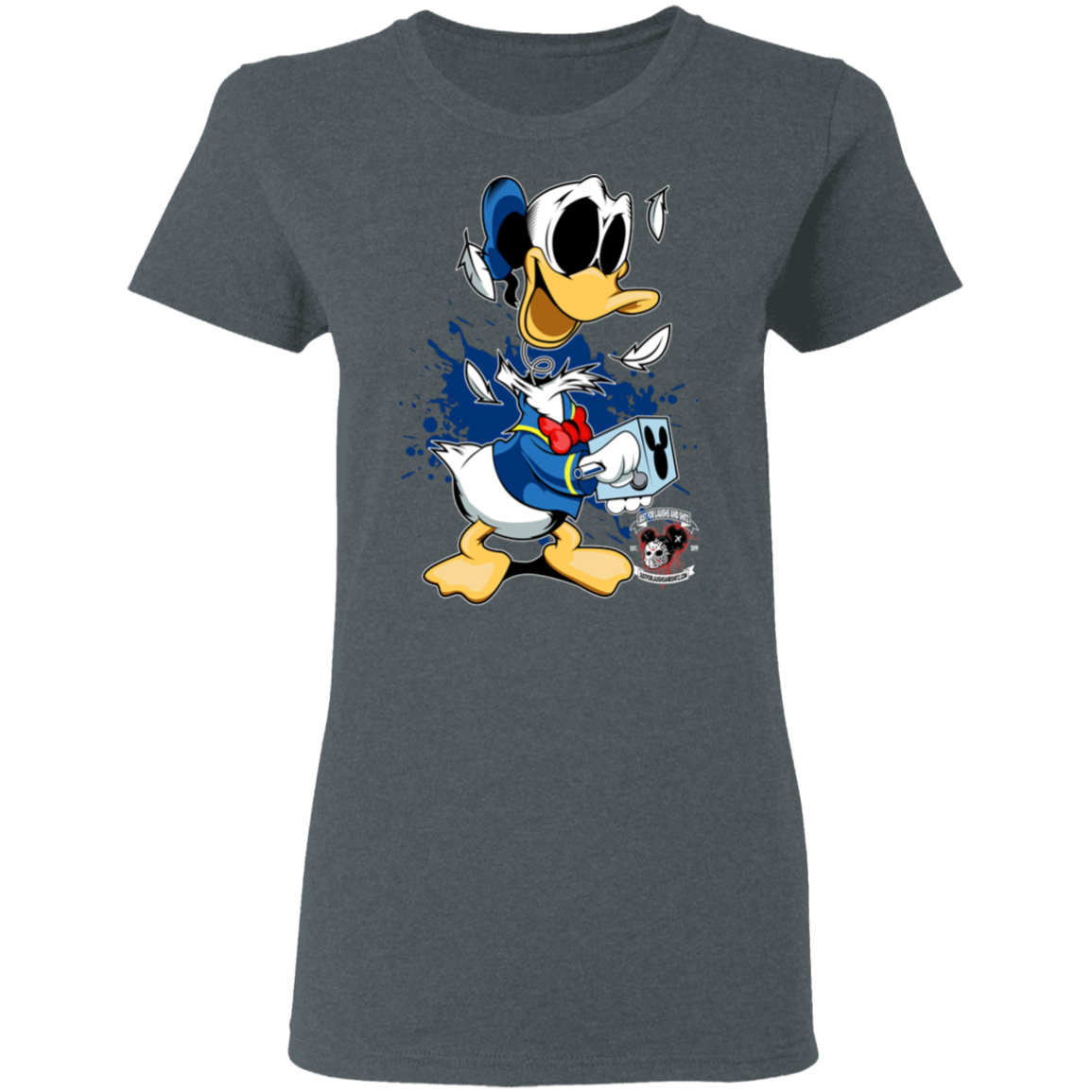 "DONALD IN A BOX" Ladies' 5.3 oz. T-Shirt