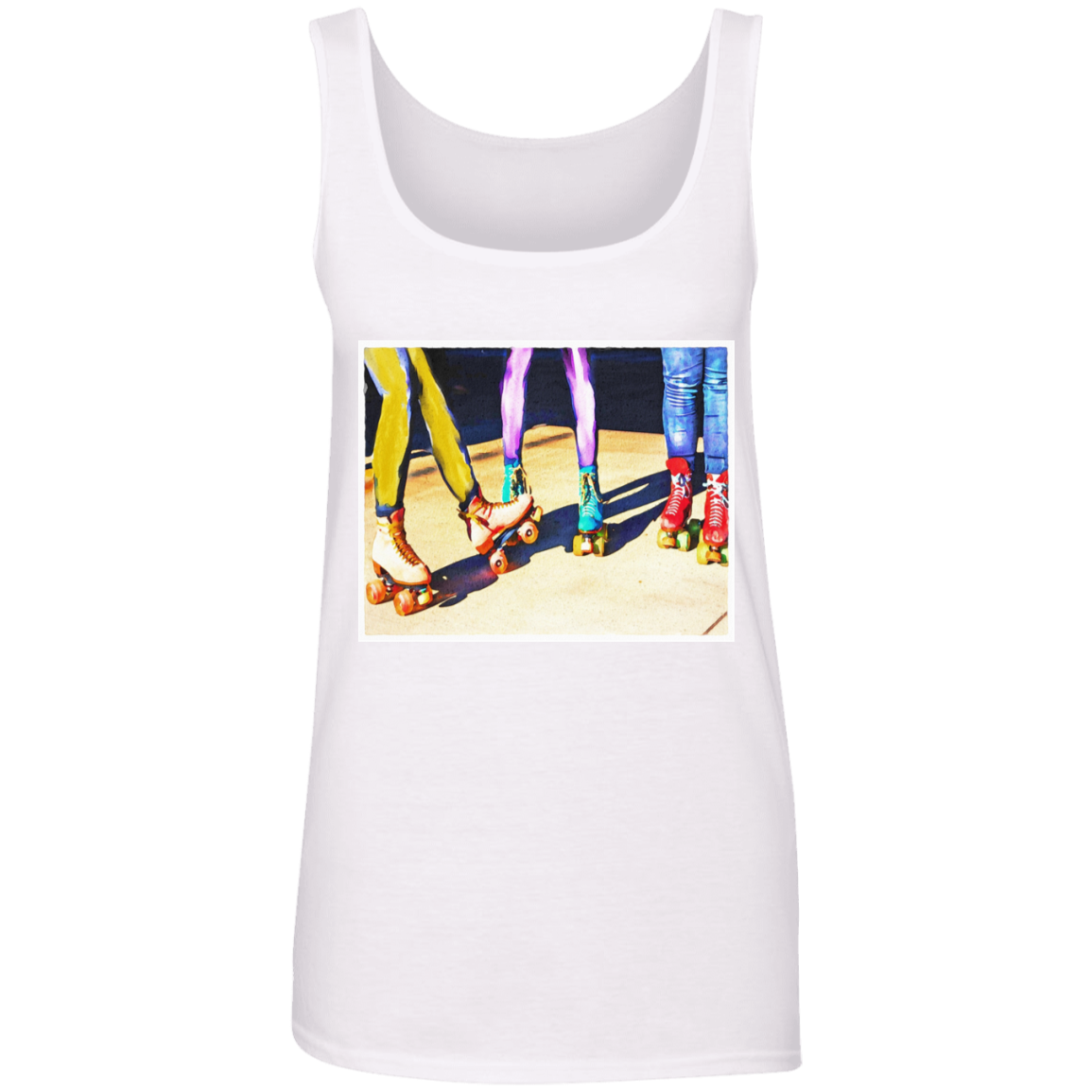 "ROLLER BOODIE" Ladies' 100% Ringspun Cotton Tank Top