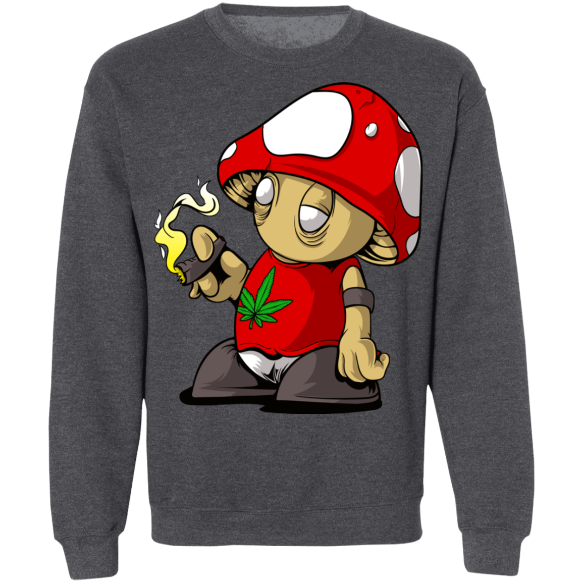 "MUSHROOM CLOUDS" Crewneck Pullover Sweatshirt  8 oz.