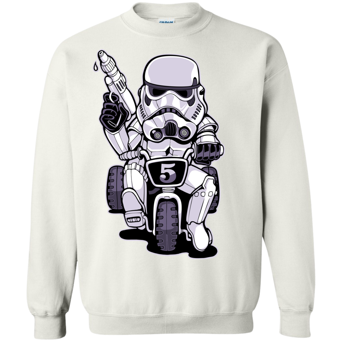 "TOOPER ON A BIKE" Crewneck Pullover Sweatshirt  8 oz.