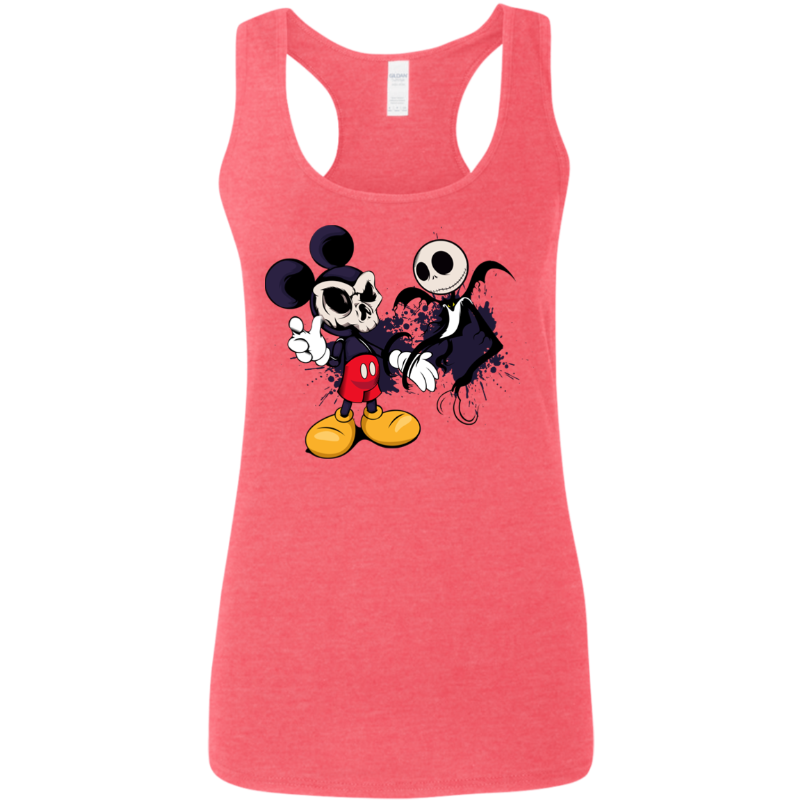 "NIGHTMARE MICKEY" Ladies' Softstyle Racerback Tank