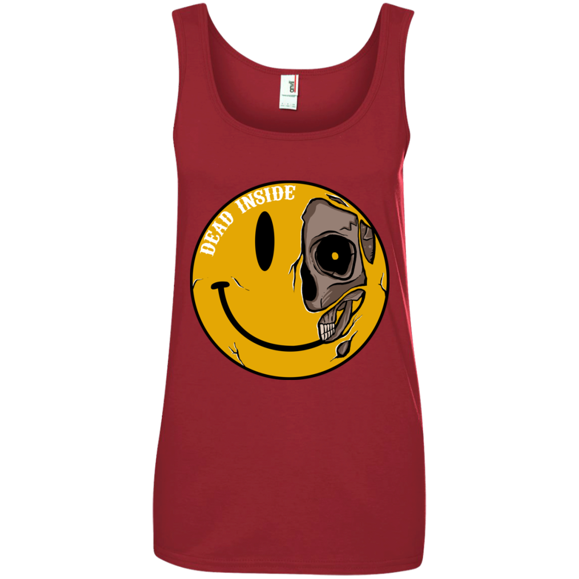 "DEAD INSIDE" Ladies' 100% Ringspun Cotton Tank Top