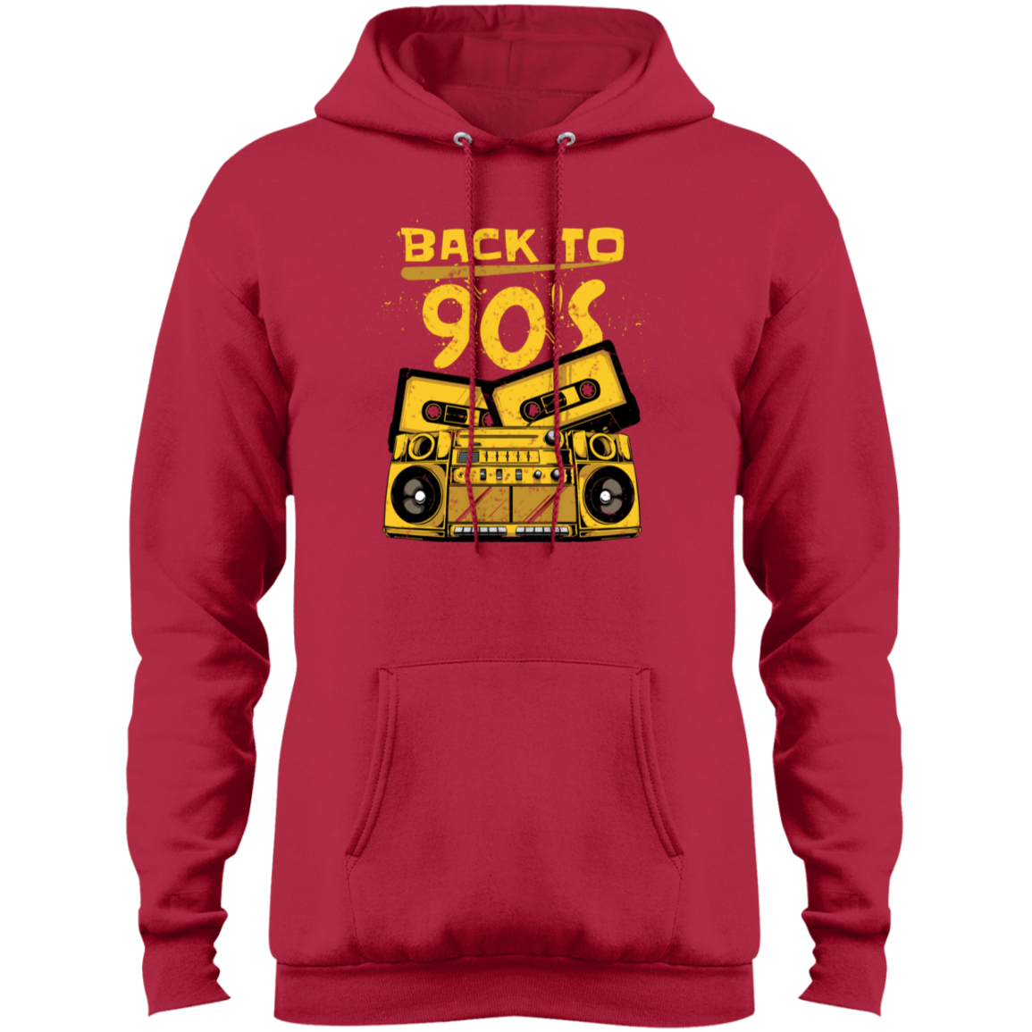 "BACK TO 90'S" Core Fleece Pullover Hoodie