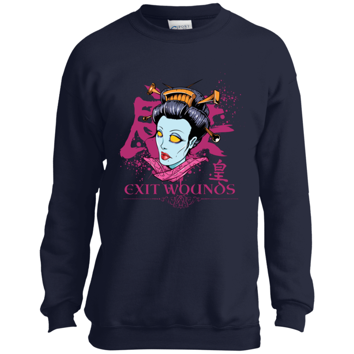 "EXIT WOUNDS" Youth Crewneck Sweatshirt