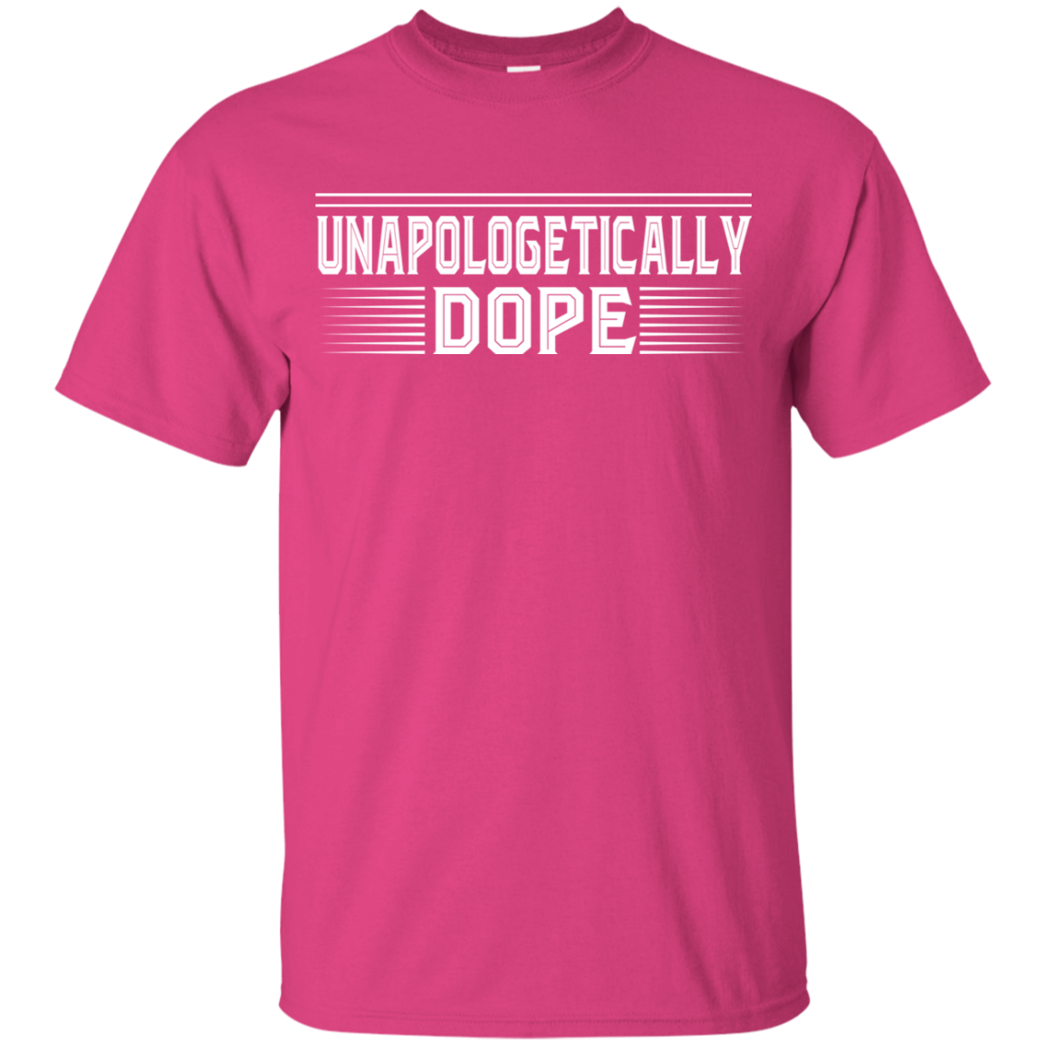 "UNAPOLOGETICALLY DOPE" Youth Ultra Cotton T-Shirt in white print