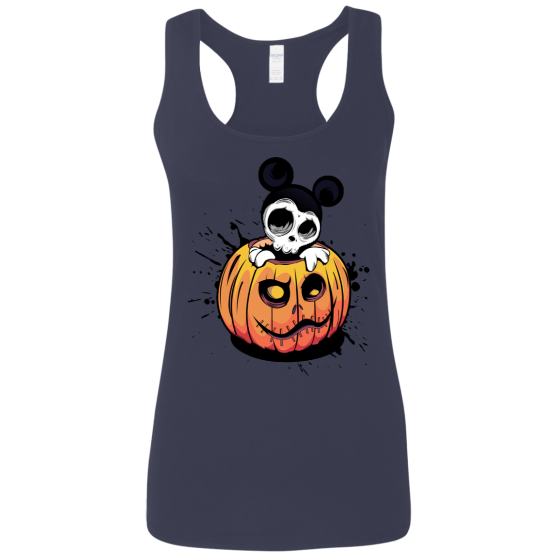 "HALLOWEEN MICKEY" Ladies' Softstyle Racerback Tank