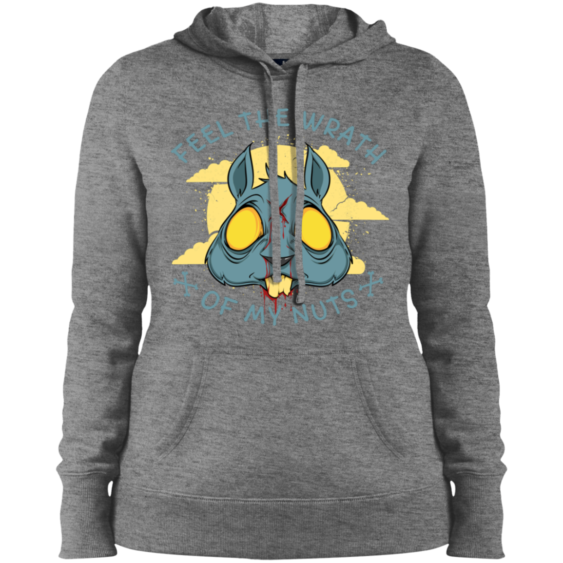 "FEEL THE WRATH" Ladies' Pullover Hooded Sweatshirt