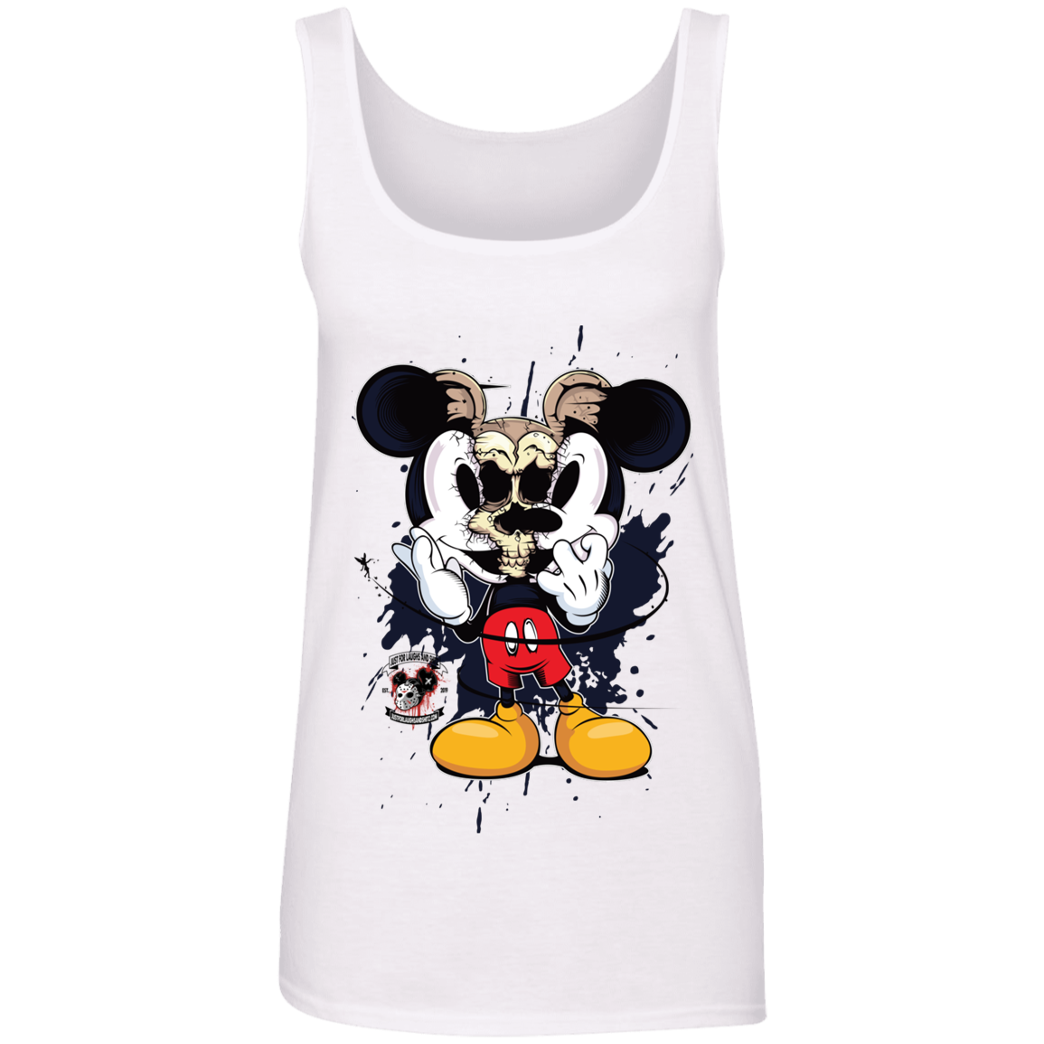 "SKULL MICKEY" Ladies' 100% Ringspun Cotton Tank Top