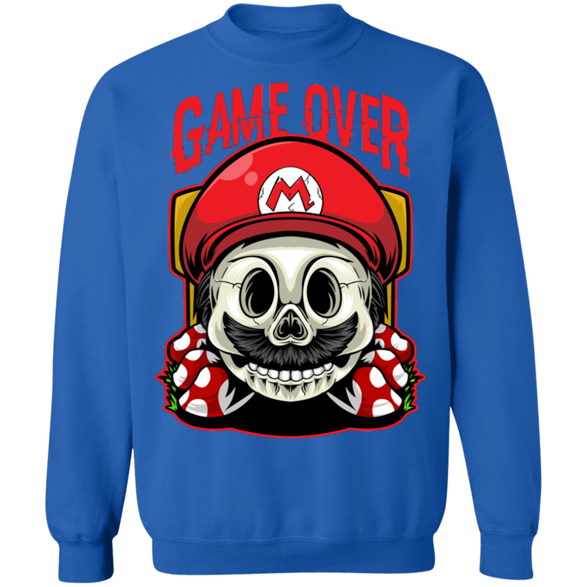 "GAME OVER" Crewneck Pullover Sweatshirt  8 oz.