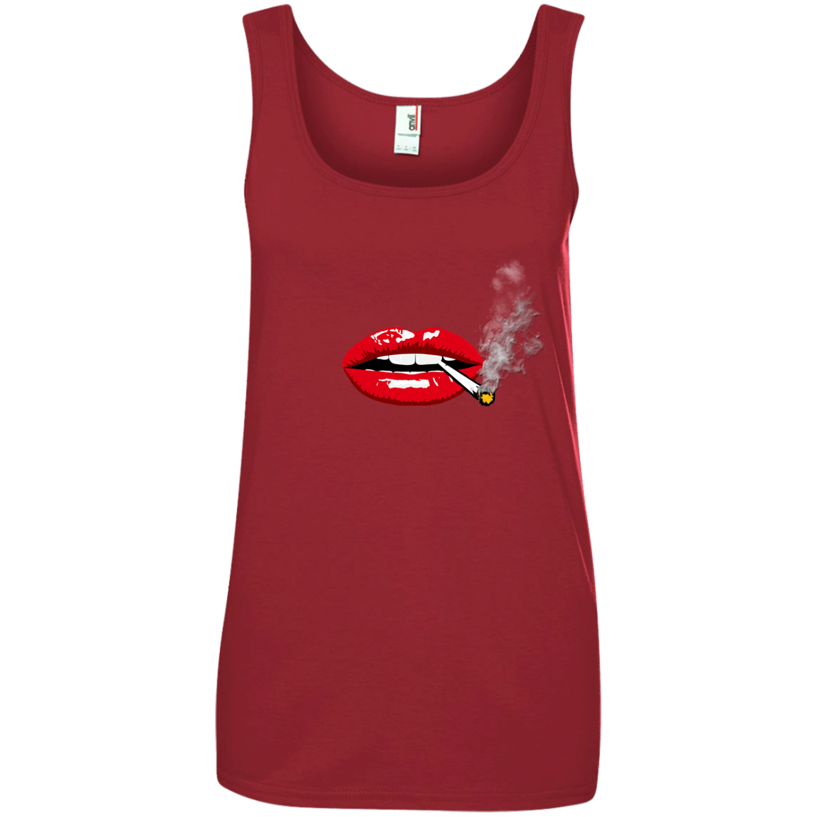 "SEXY LIPS" Ladies' 100% Ringspun Cotton Tank Top