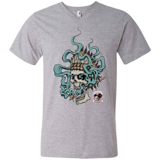 "HIGH CHIEF" Men's Printed V-Neck T-Shirt