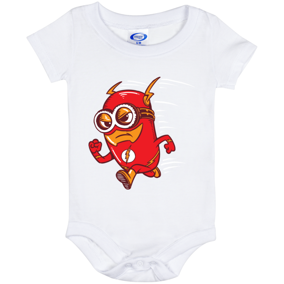 "FLASH MINION" Baby Onesie 6 Month