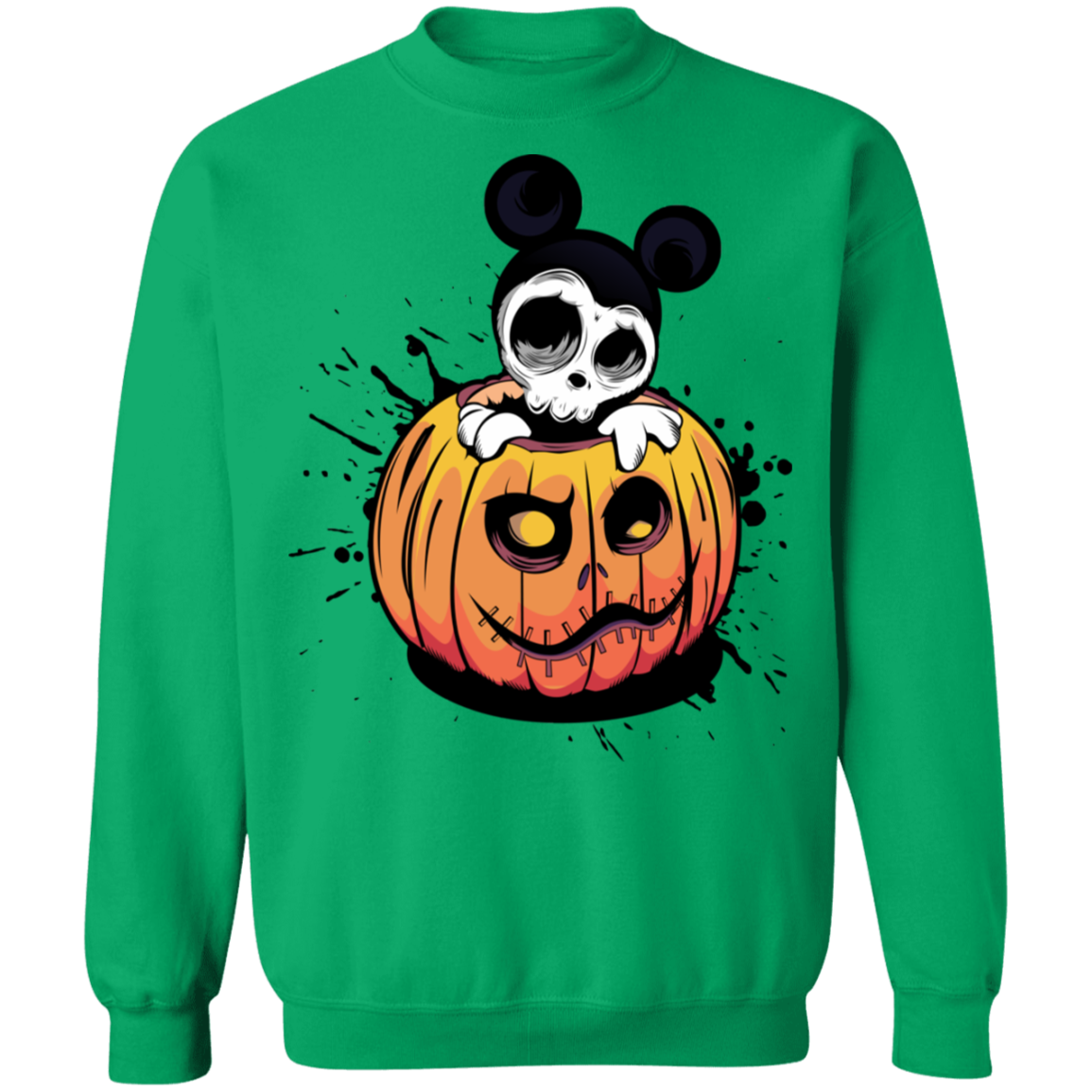 "HALLOWEEN MICKEY" Crewneck Pullover Sweatshirt  8 oz.