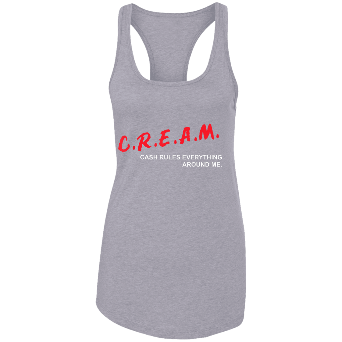 "CREAM" Ladies Ideal Racerback Tank