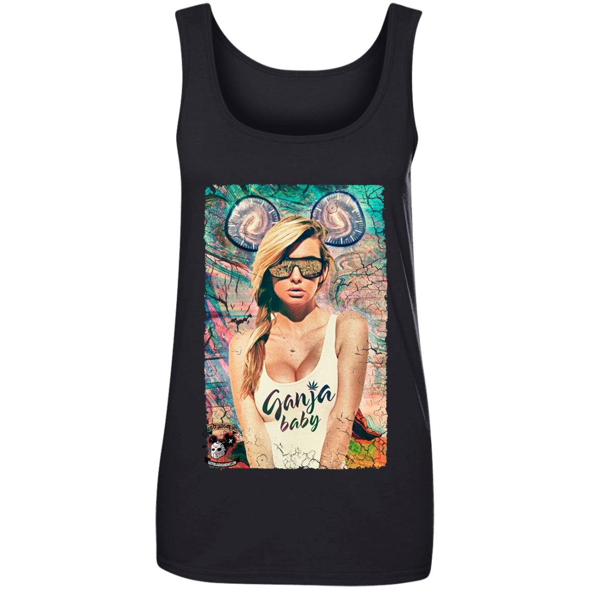 "GANJA BABY" Ladies' 100% Ringspun Cotton Tank Top