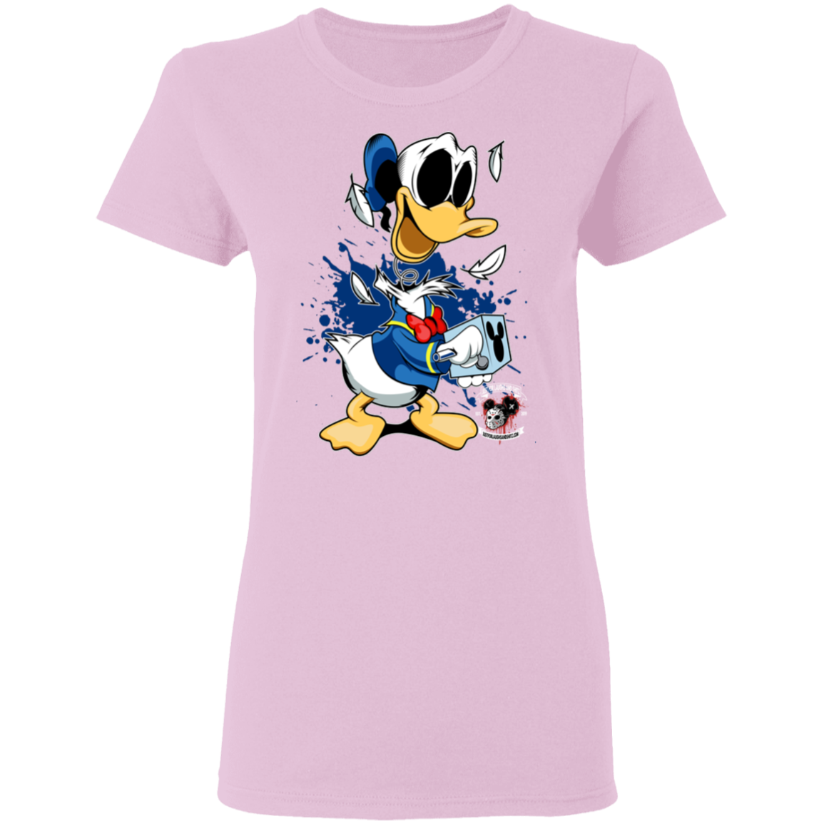 "DONALD IN A BOX" Ladies' 5.3 oz. T-Shirt