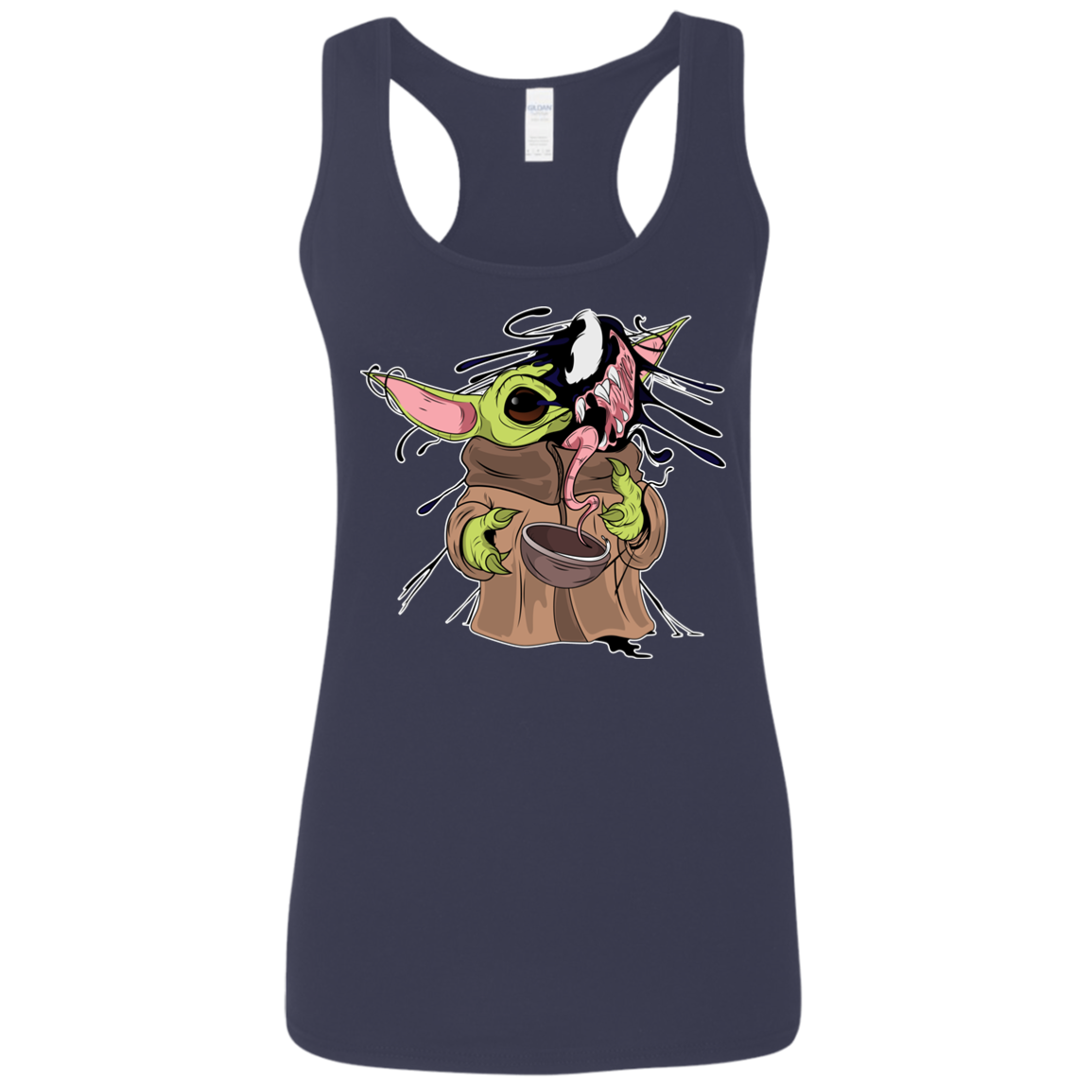 "BABY YODA VENOM" Ladies' Softstyle Racerback Tank