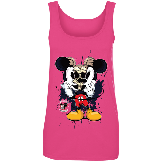 "SKULL MICKEY" Ladies' 100% Ringspun Cotton Tank Top