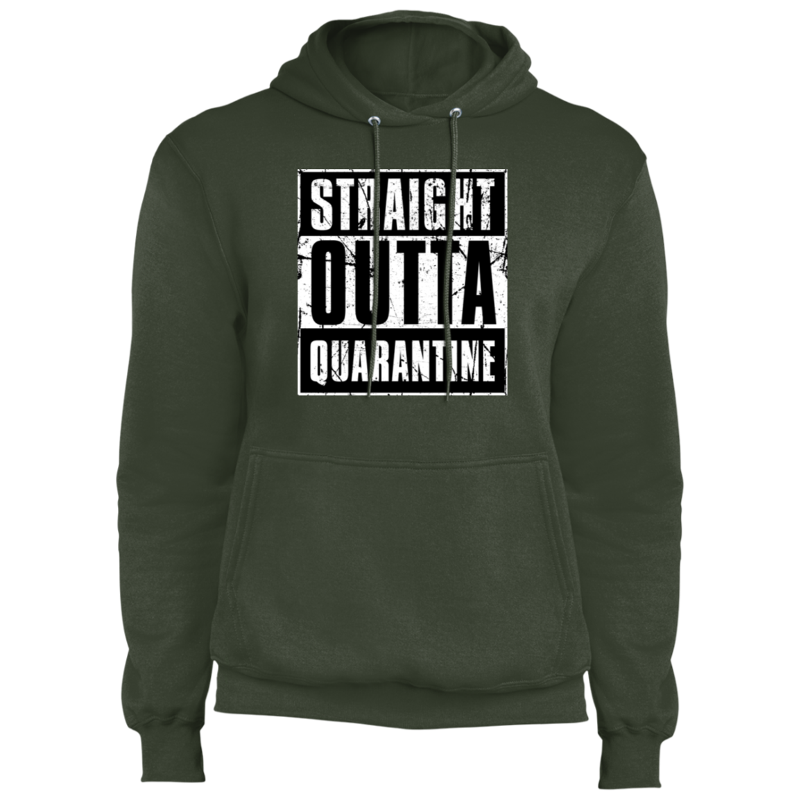 "QUARANTINE" Core Fleece Pullover Hoodie