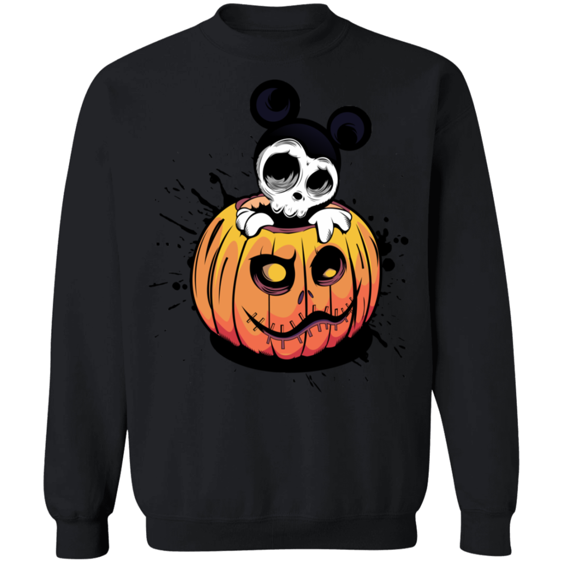 "HALLOWEEN MICKEY" Crewneck Pullover Sweatshirt  8 oz.