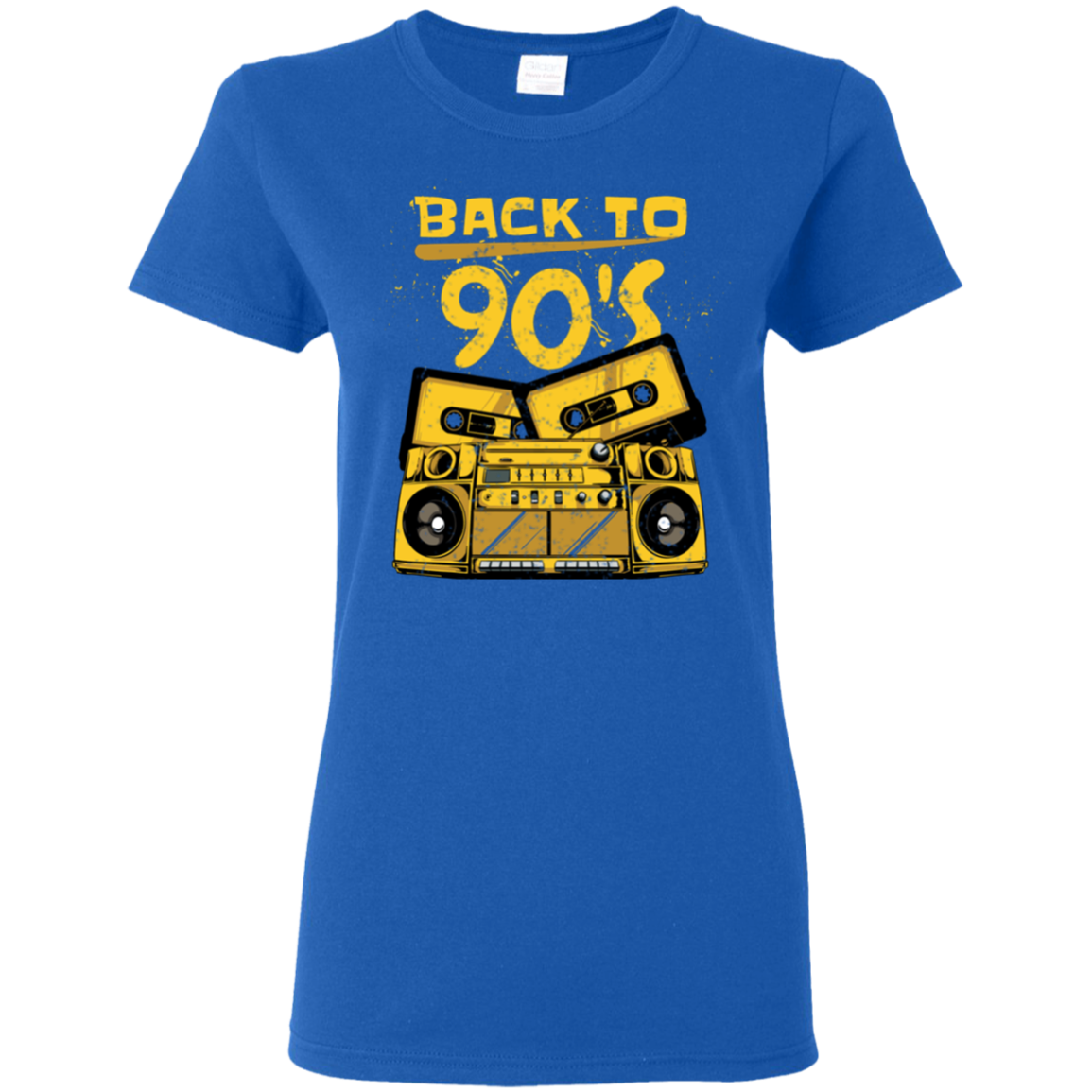 "BACK TO 90'S" Ladies' 5.3 oz. T-Shirt