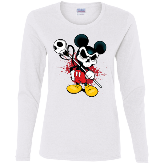 "STAFF OF POWER" Ladies' Cotton LS T-Shirt