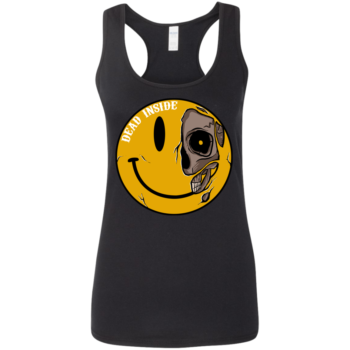 "DEAD INSIDE" Ladies' Softstyle Racerback Tank