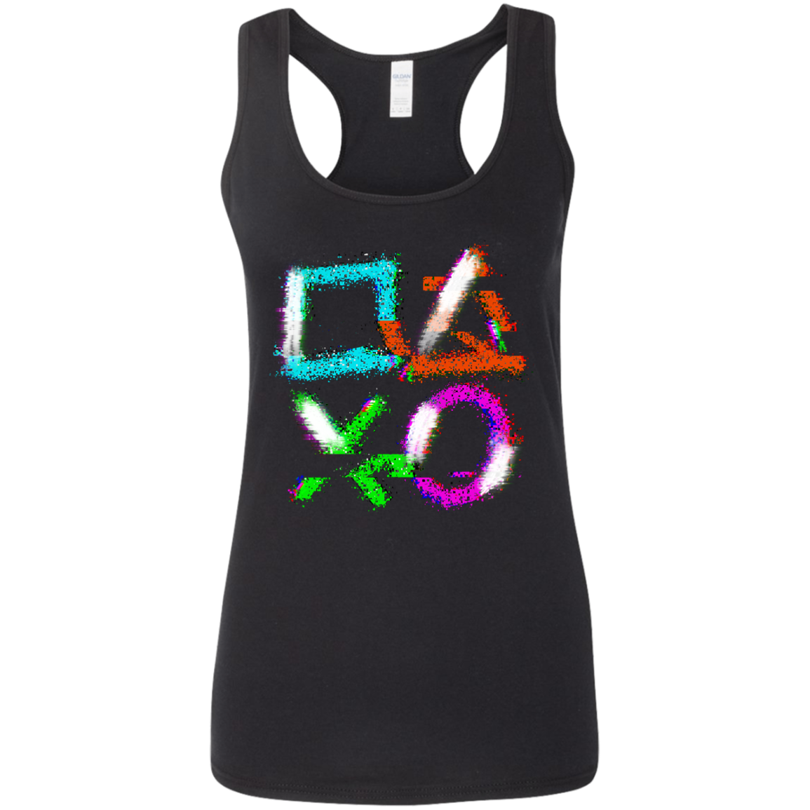 "GAMING LOUNGE" Ladies' Softstyle Racerback Tank