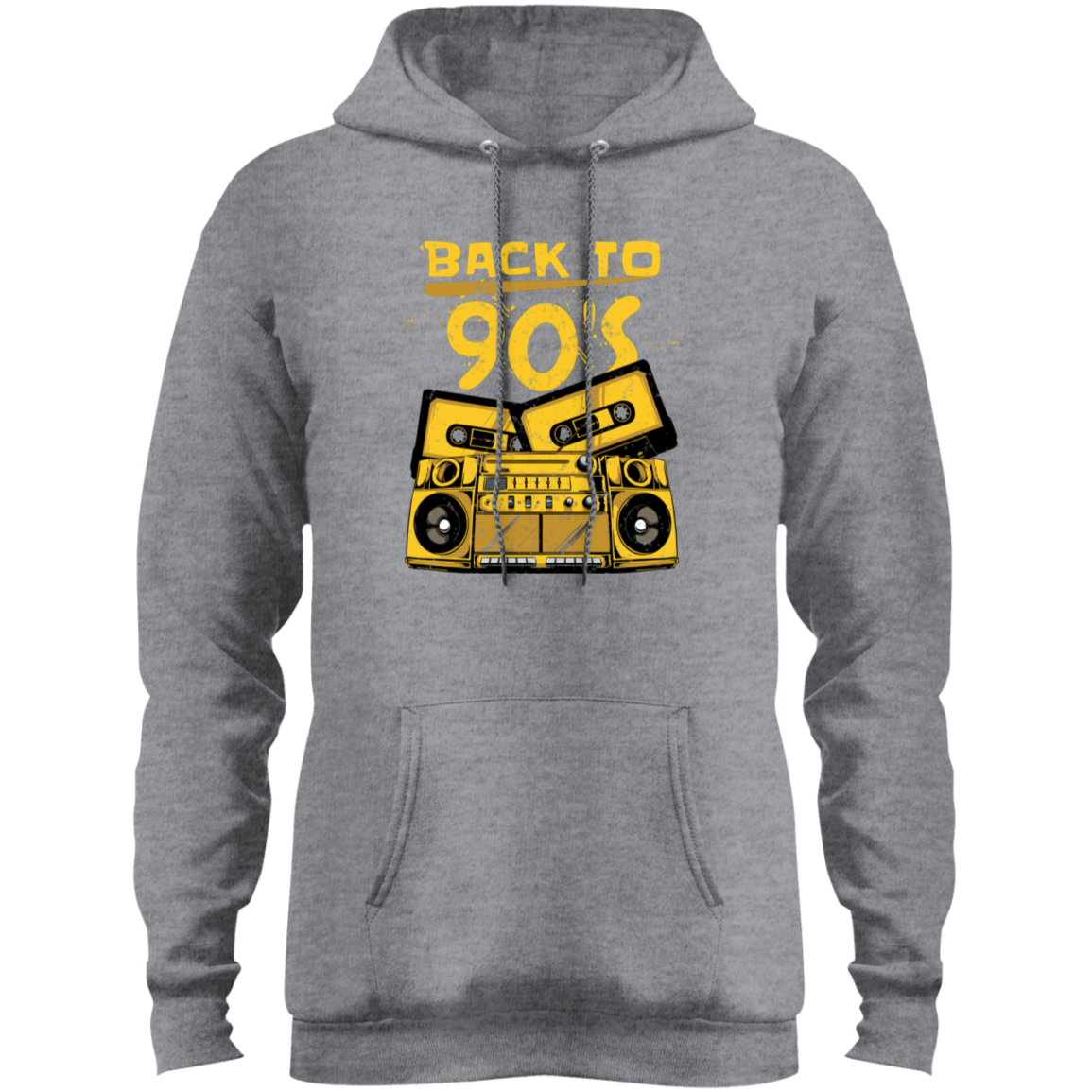 "BACK TO 90'S" Core Fleece Pullover Hoodie