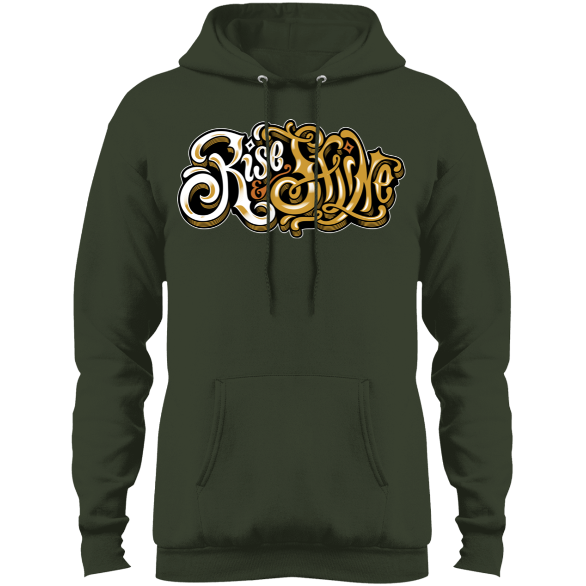 "RISE AND SHINE" Core Fleece Pullover Hoodie