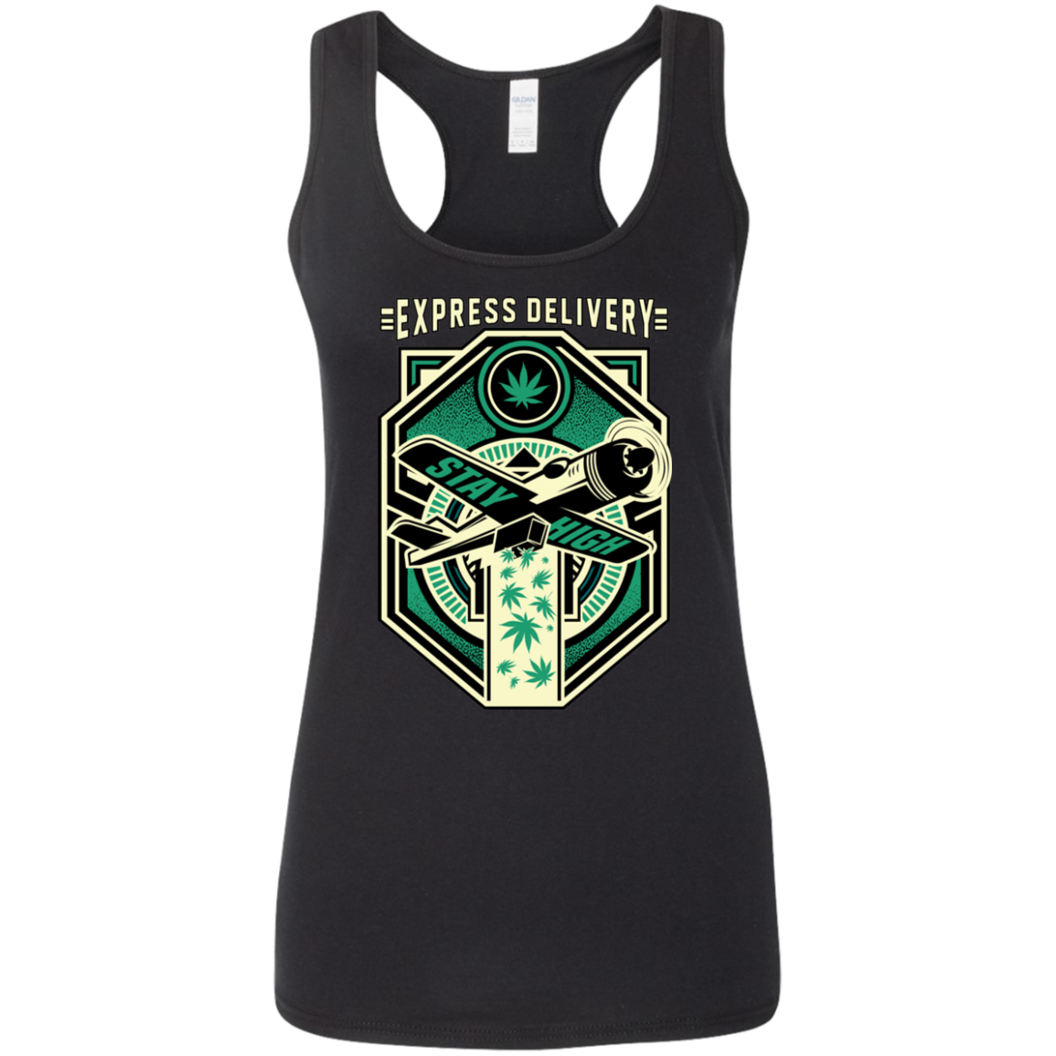 "EXPRESS DELIVERY" Ladies' Softstyle Racerback Tank