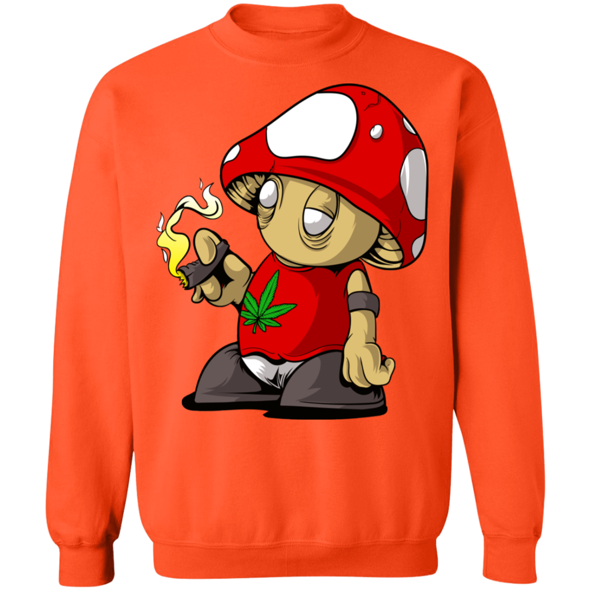 "MUSHROOM CLOUDS" Crewneck Pullover Sweatshirt  8 oz.