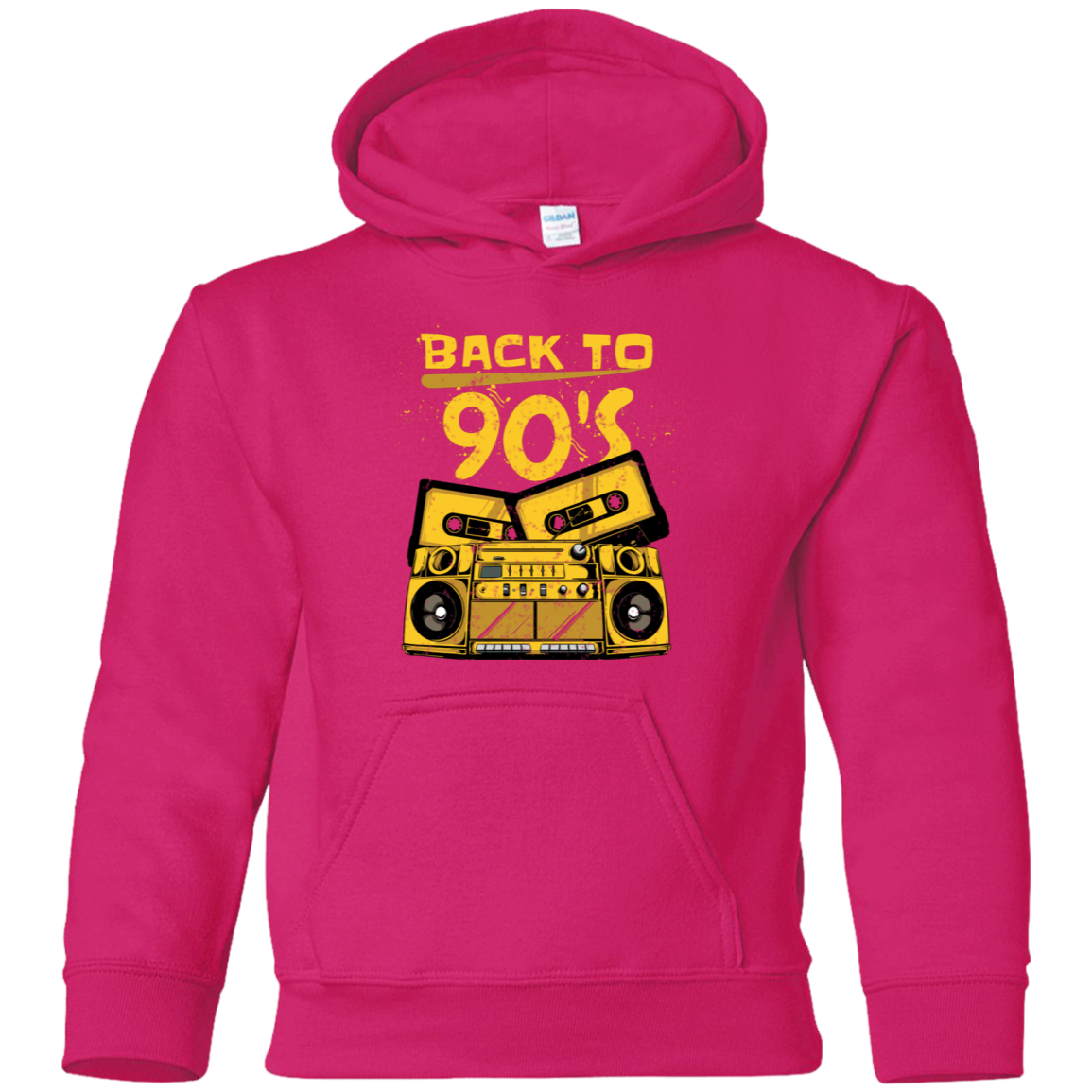 "BACK TO 90'S" Youth Pullover Hoodie